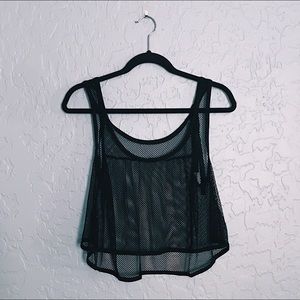Forever 21 || Black Fishnet Crop Top